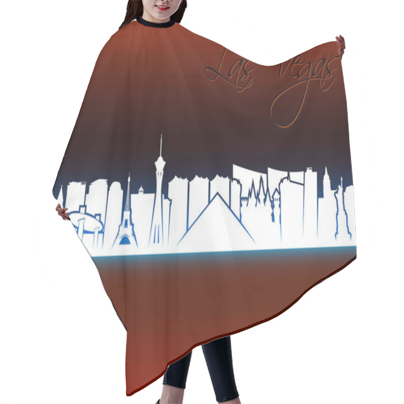 Personality  Las Vegas Skyline - Nevada  Hair Cutting Cape