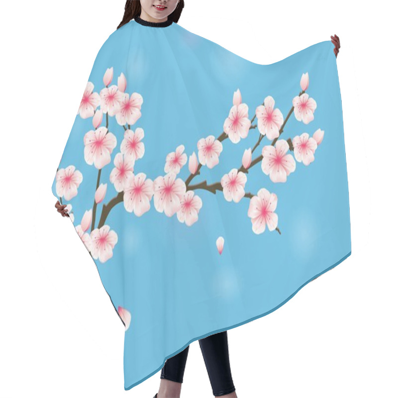 Personality  Cherry Blossom Hair Cutting Cape