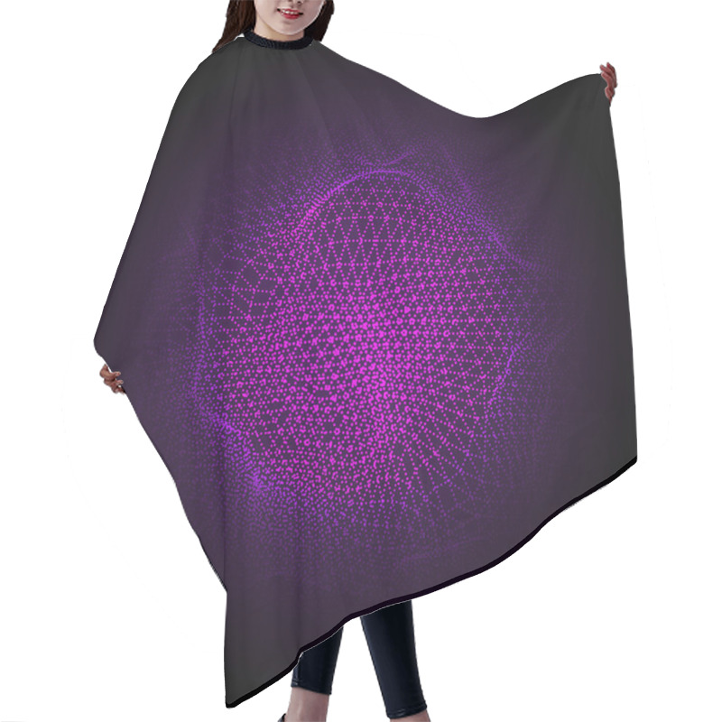 Personality  Cyber Dots Cloud2-01 Hair Cutting Cape