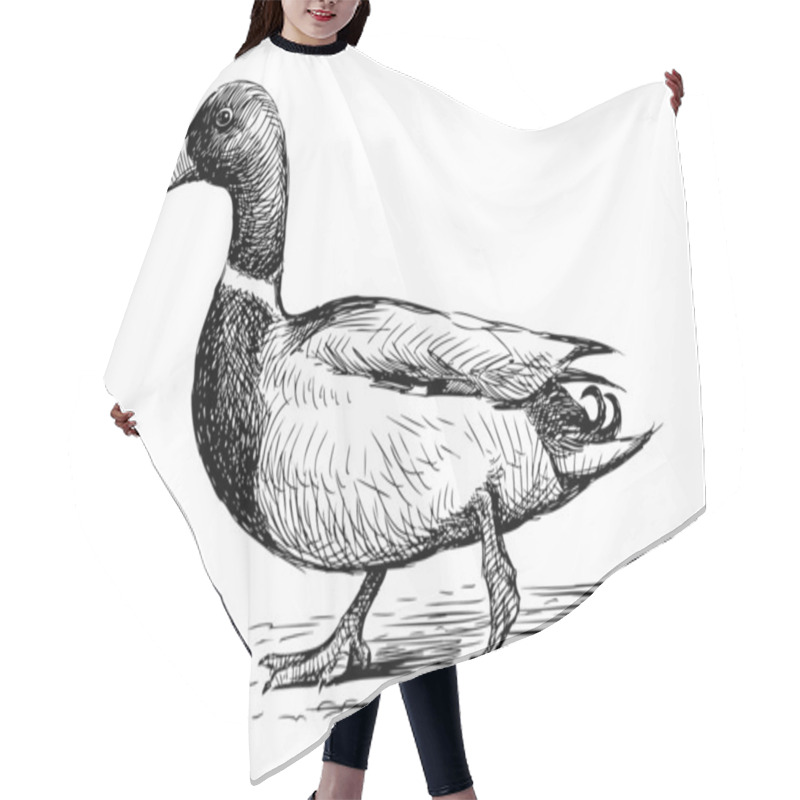 Personality  Duck. Hair Cutting Cape