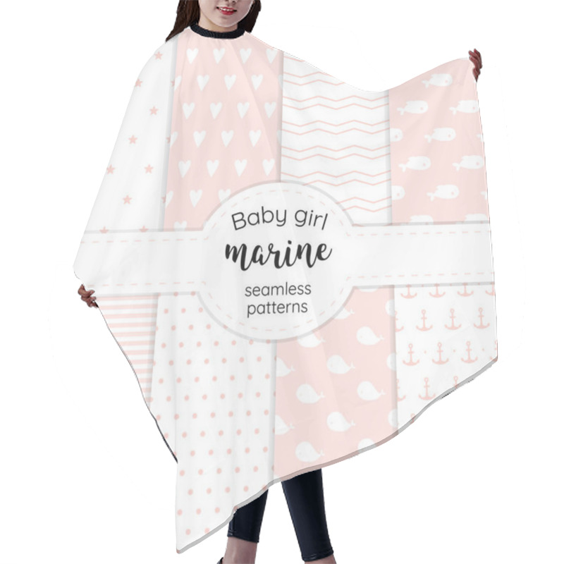 Personality  Collection Of Gentle Marine Patterns For Baby Girl Hair Cutting Cape