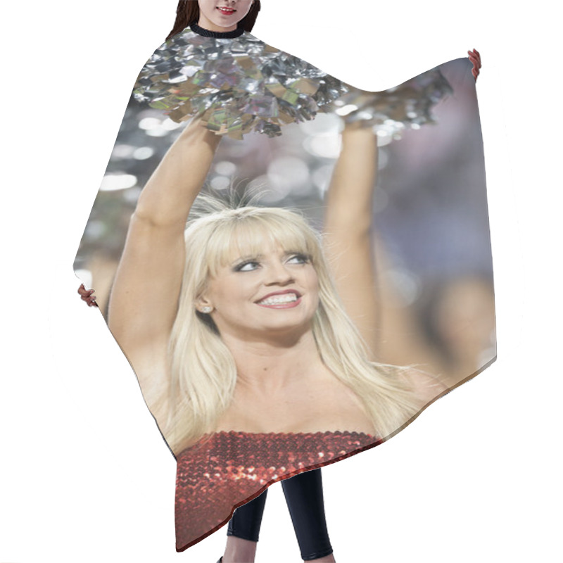 Personality  Chivas USA Cheerleader During The Major League Soccer Game Hair Cutting Cape