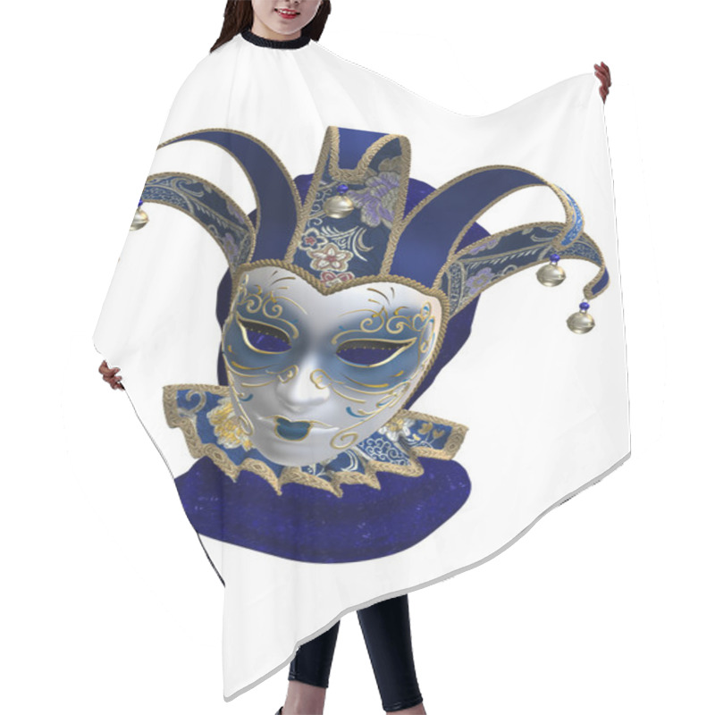 Personality  Venetian Mask Hair Cutting Cape