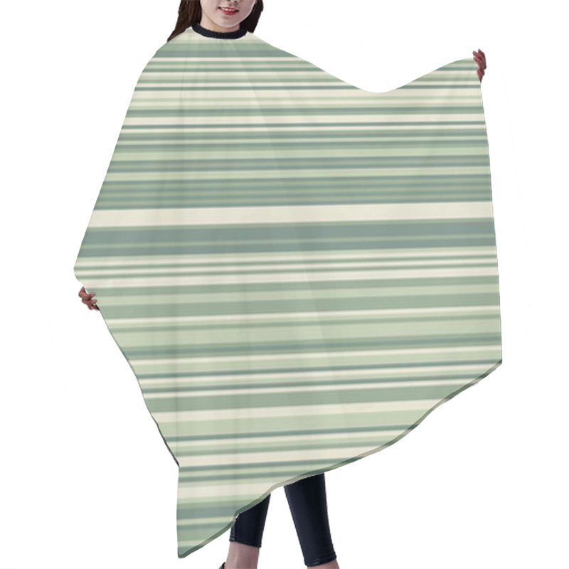 Personality  Elegant Horizontal Striped Pattern In Calming Sage Green Hues.  Perfect For Website Backgrounds, Textile Designs, Or Stationery.  Creates A Serene And Sophisticated Aesthetic. Hair Cutting Cape