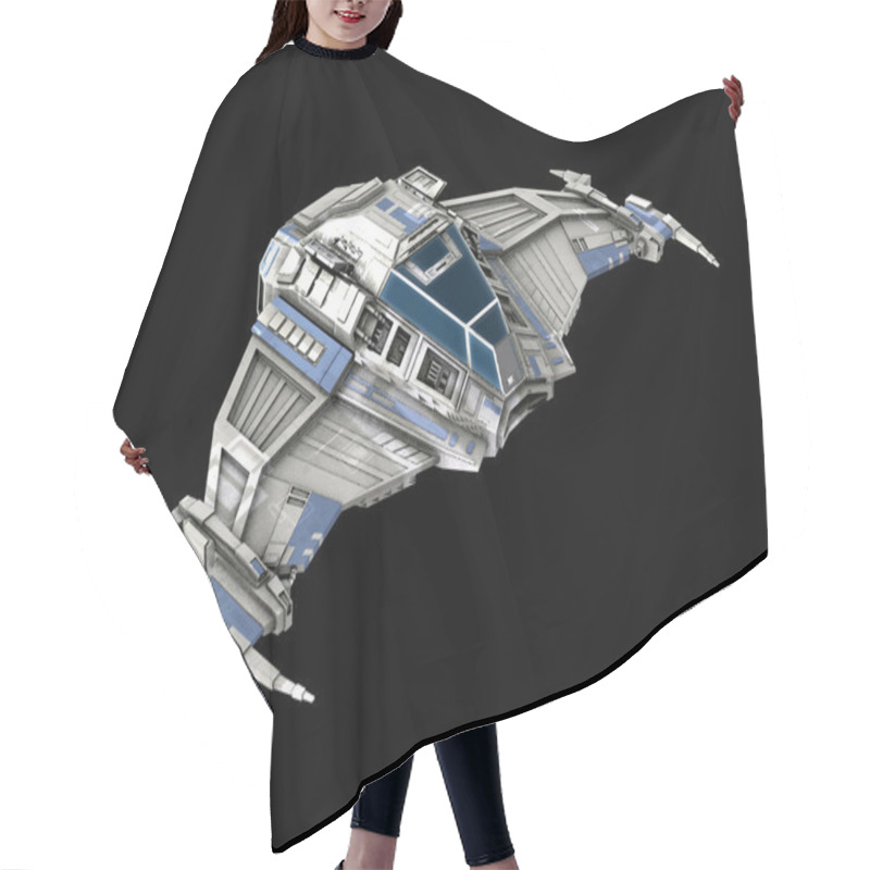 Personality  Spaceship Hair Cutting Cape