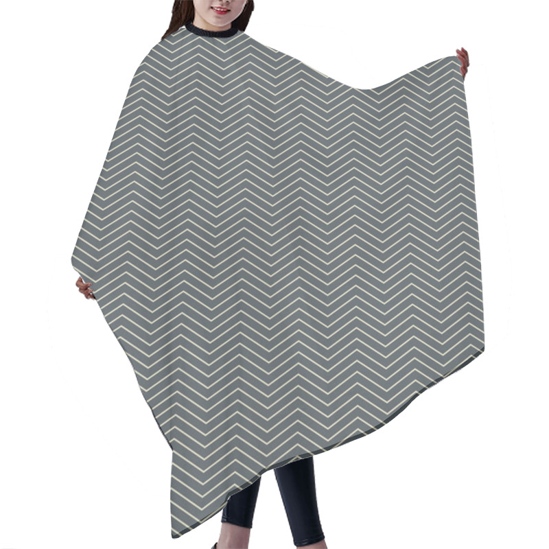 Personality  Zigzag Chevron Pattern Seamless Vector Hair Cutting Cape