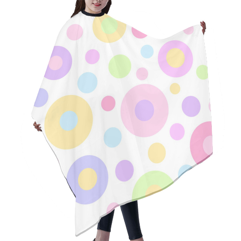 Personality  Seamless Geometric Polka Dot Pattern  Hair Cutting Cape