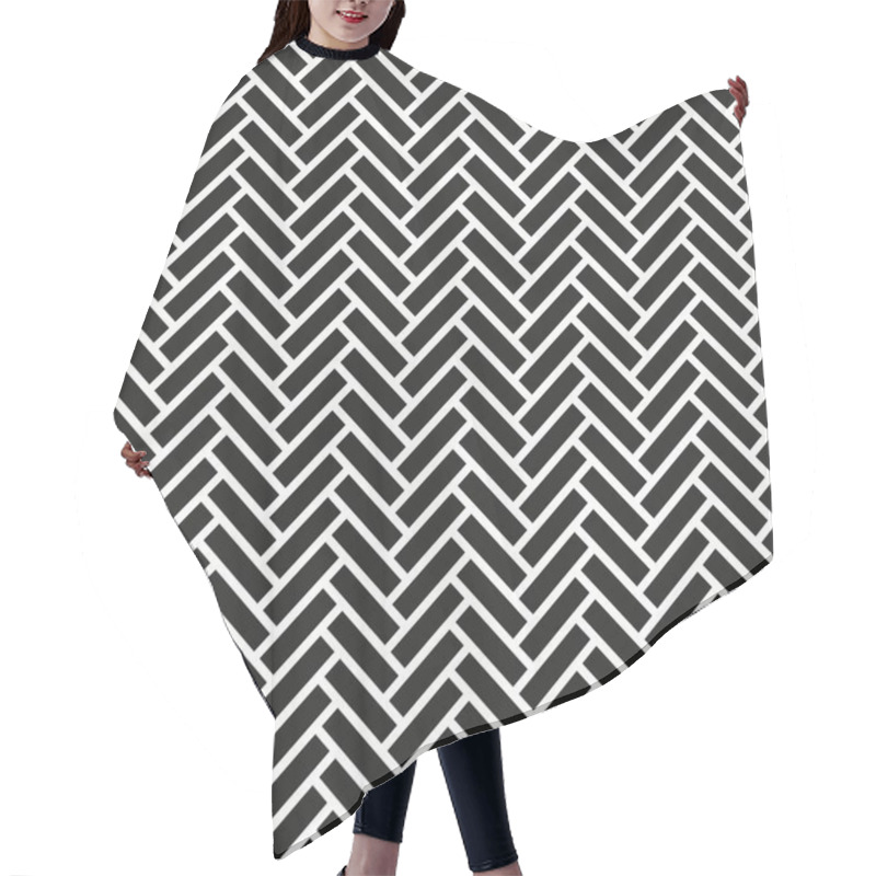 Personality  Seamless Herringbone Brick Pattern Background Hair Cutting Cape