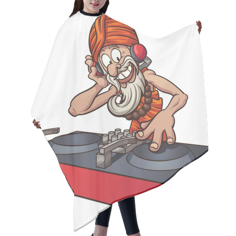 Personality  Cartoon Guru DJ Hair Cutting Cape