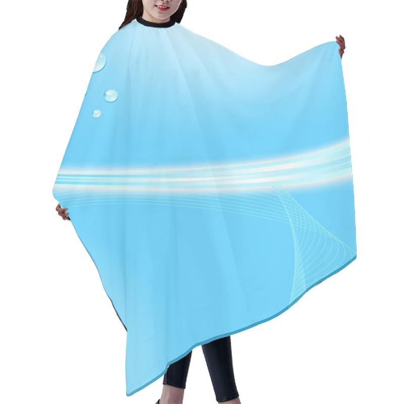 Personality  Sky Fire And Waterdrops Hair Cutting Cape