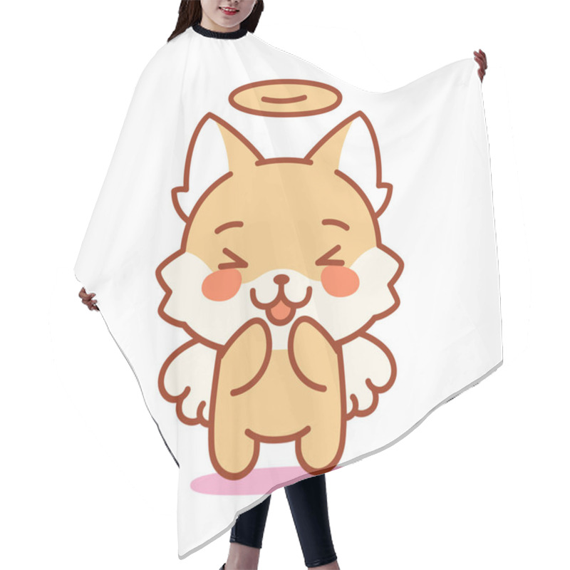 Personality  Isolated Angel Kitten Hair Cutting Cape