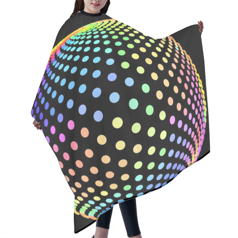 Personality  Abstract Globe Collection. Hair Cutting Cape