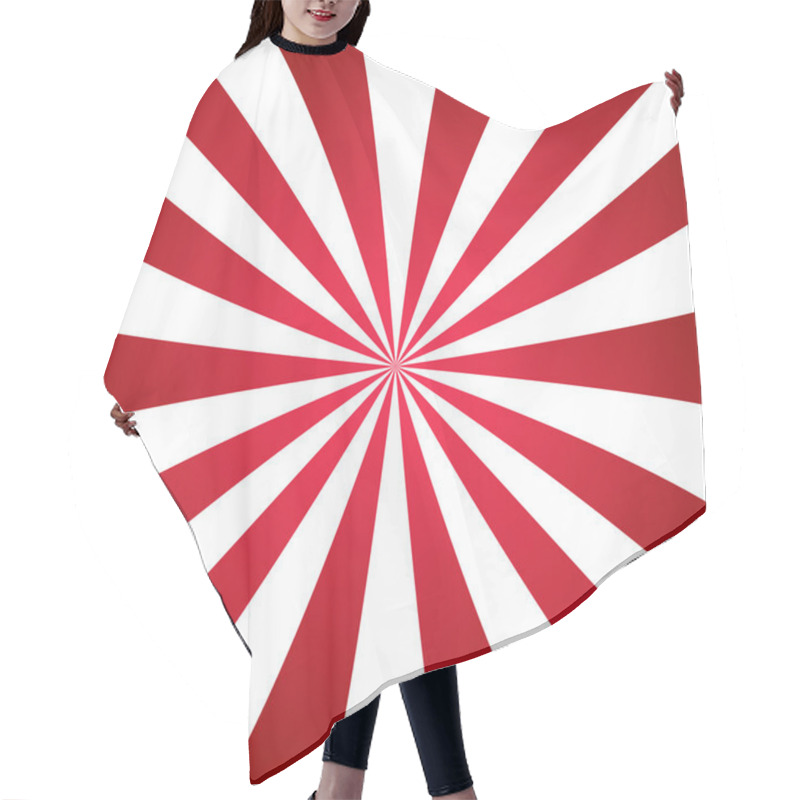 Personality  Red Ray Background Hair Cutting Cape