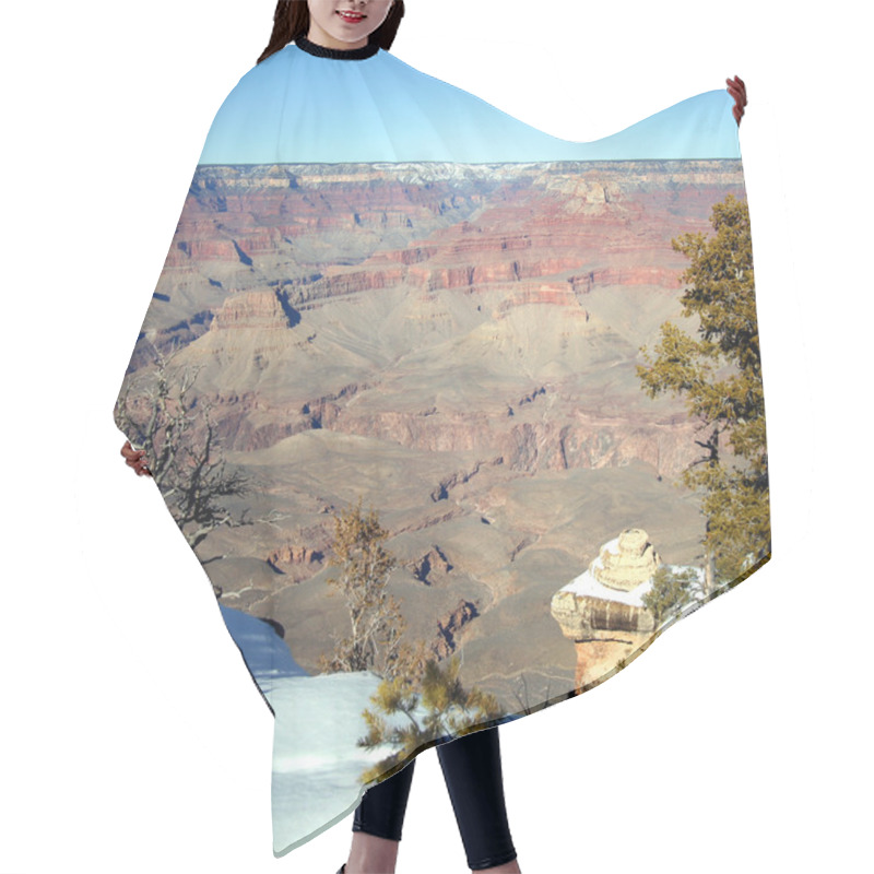 Personality  A Grand Canyon South Rim Winter View Hair Cutting Cape