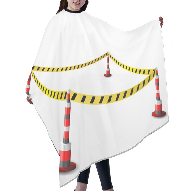 Personality  Empty Fenced Restricted Area Hair Cutting Cape