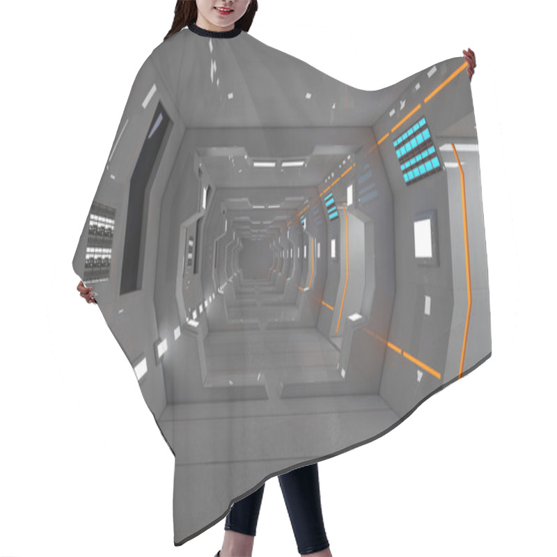 Personality  Futuristic Space Ship Hair Cutting Cape