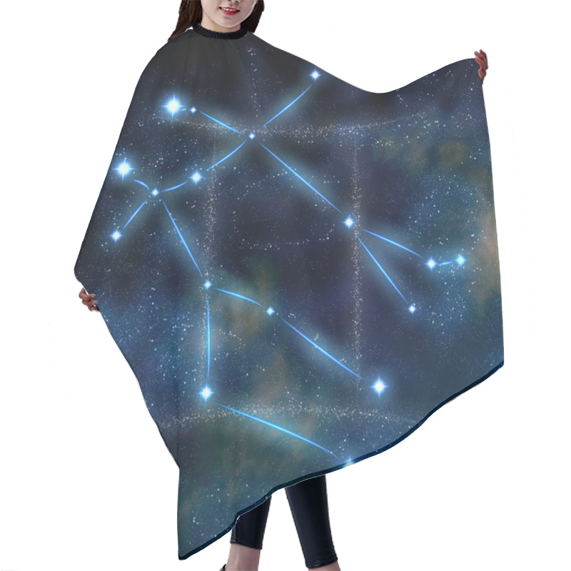 Personality  Gemini Constellation And Symbol Hair Cutting Cape