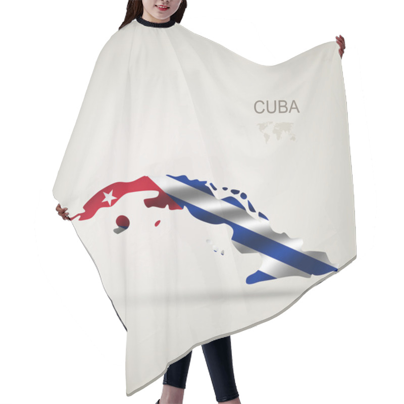 Personality  Flag Of Cuba As A Country Hair Cutting Cape