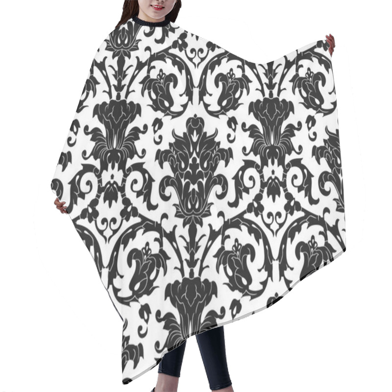 Personality  Royal Damask Seamless Wallpaper Hair Cutting Cape