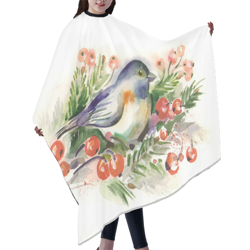 Personality  Bird On Branch Hair Cutting Cape