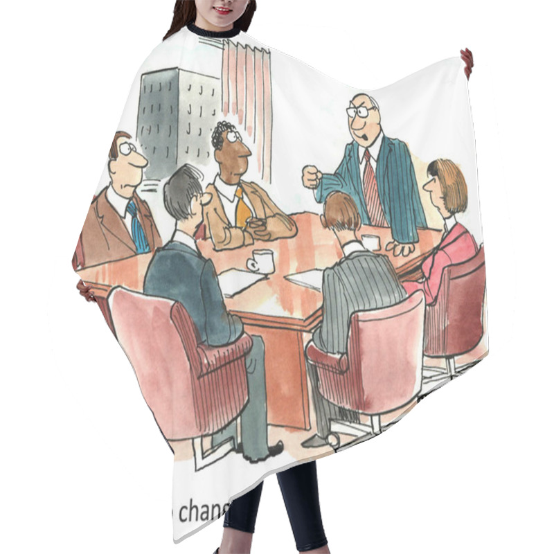 Personality  Boss Needs To Change From Employees Hair Cutting Cape