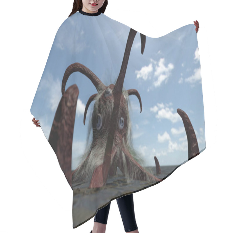 Personality  Underwater Fantasy Monster  Hair Cutting Cape