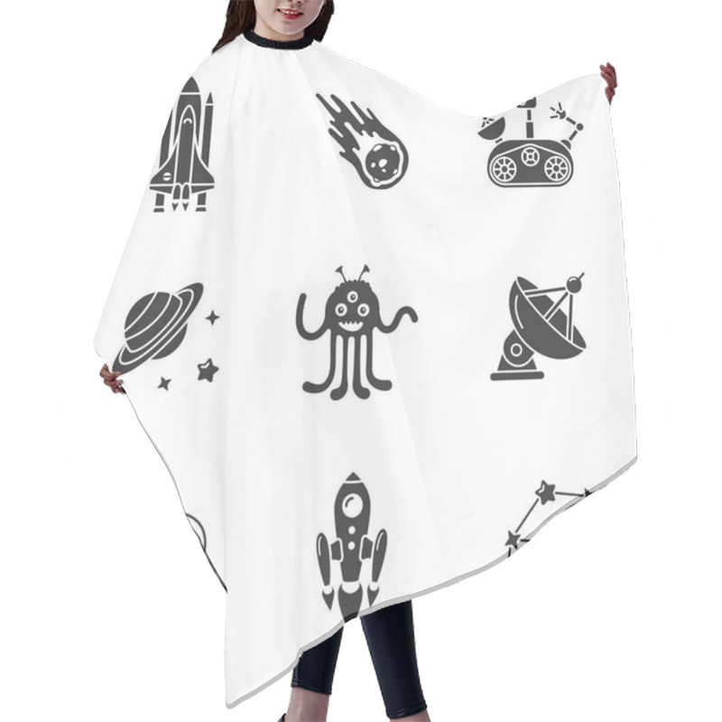 Personality  Nine Stylish Space Icons  Hair Cutting Cape