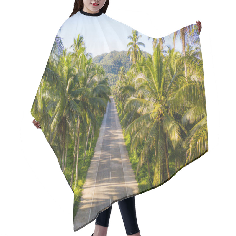 Personality  Tropical Coconut Trees Forest Hair Cutting Cape