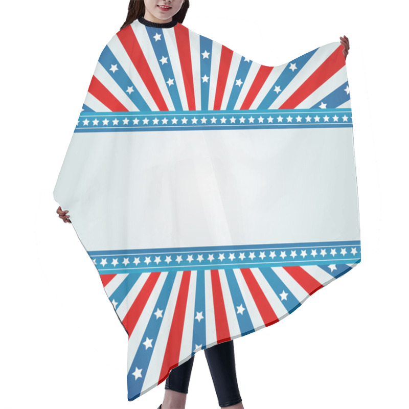 Personality  Star Spangled Banner Hair Cutting Cape