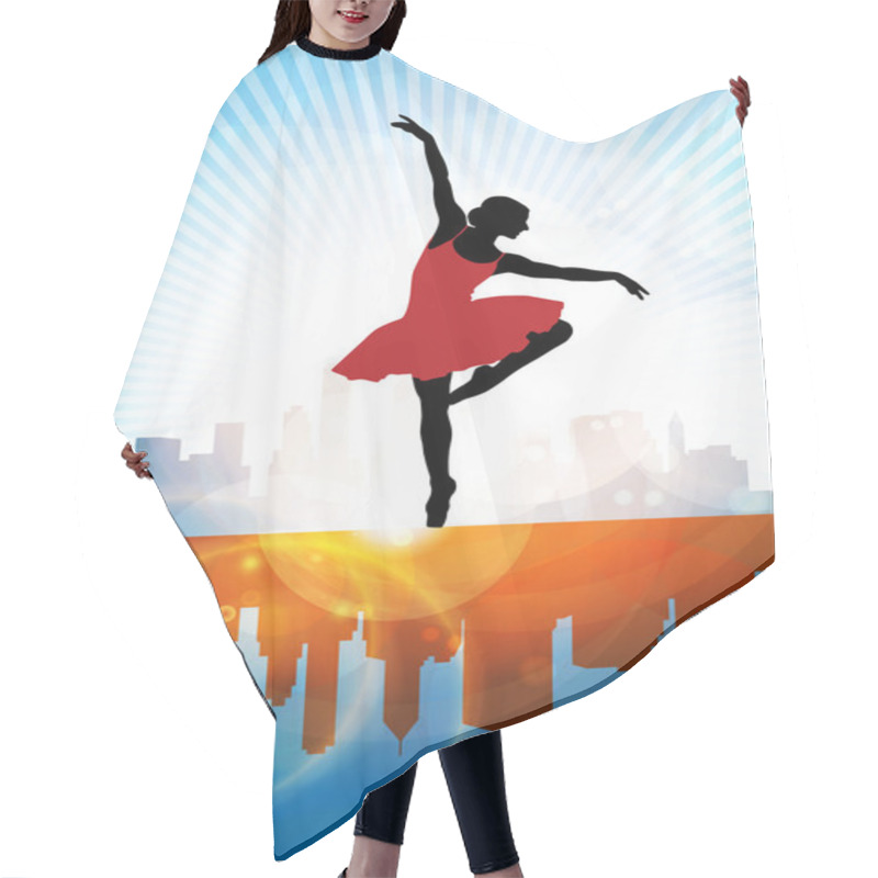 Personality  Ballet. Dancing Illustration. Vector Hair Cutting Cape