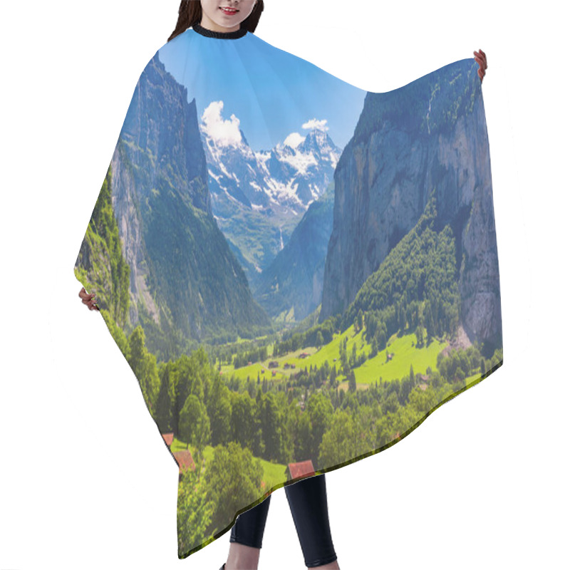 Personality  Mountain Village Lauterbrunnen, Switzerland Hair Cutting Cape