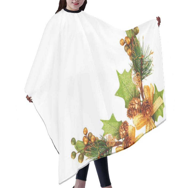 Personality  Christmas Tree Branch Ornament Hair Cutting Cape