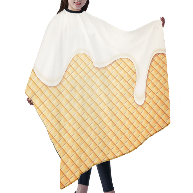 Personality  Ice Cream And Wafer Hair Cutting Cape