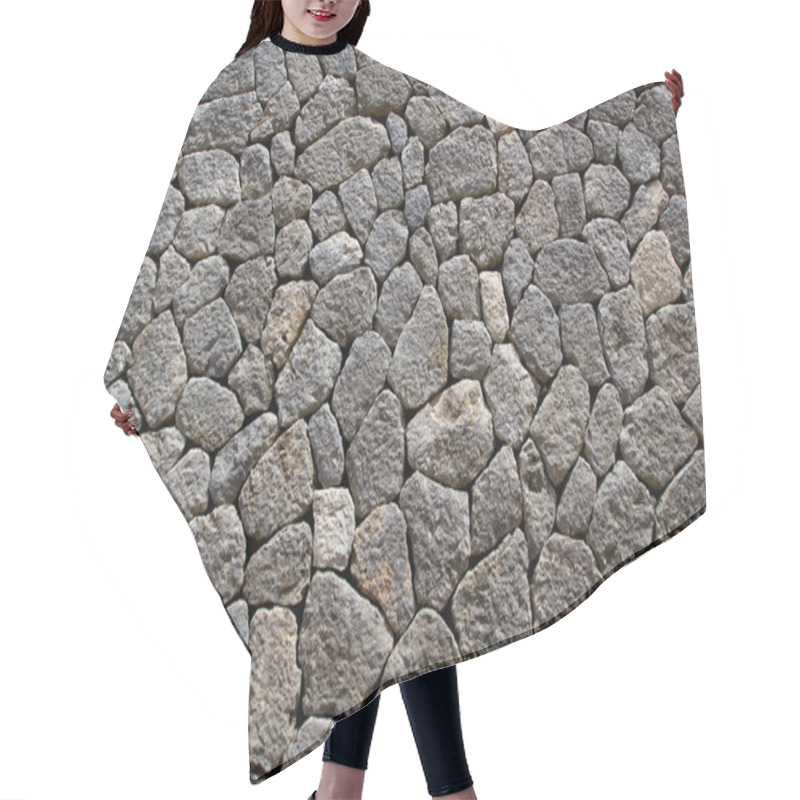 Personality  Gray Limestone Masonry Wall Typical From Mallorca Style Hair Cutting Cape