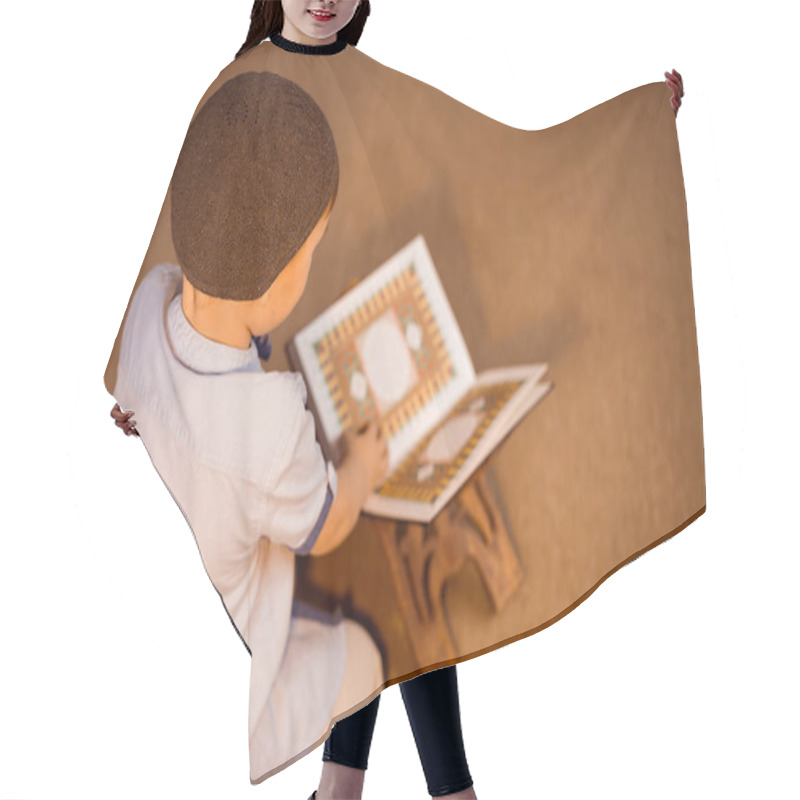 Personality  Little Boy Reading The Quran Hair Cutting Cape