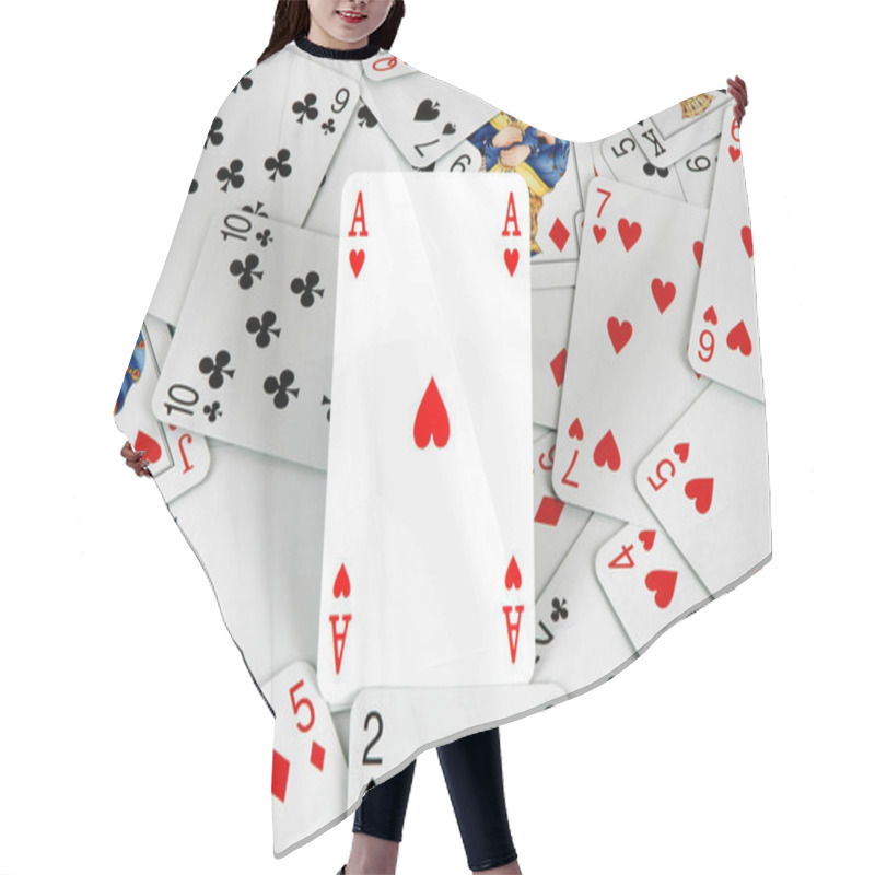 Personality  Ace And Cards Hair Cutting Cape