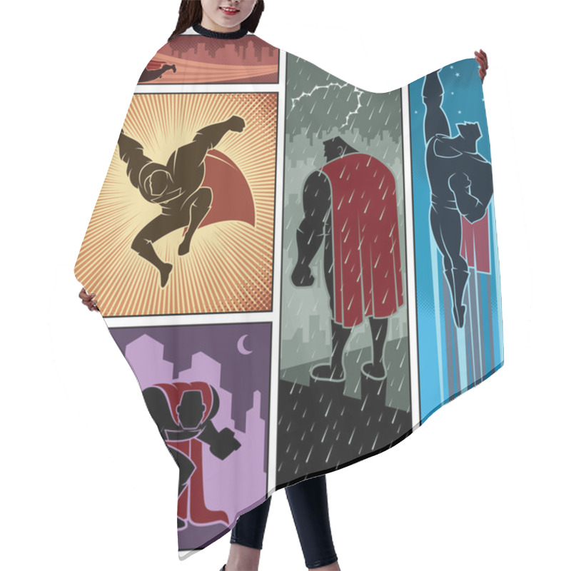 Personality  Superhero Banners 3 Hair Cutting Cape