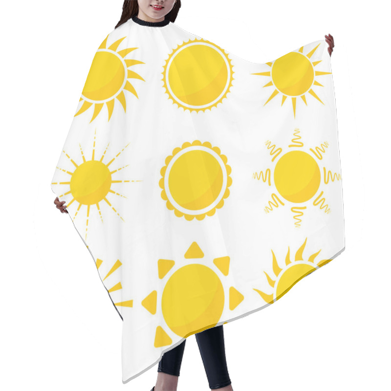 Personality  Sun Icon Set Hair Cutting Cape