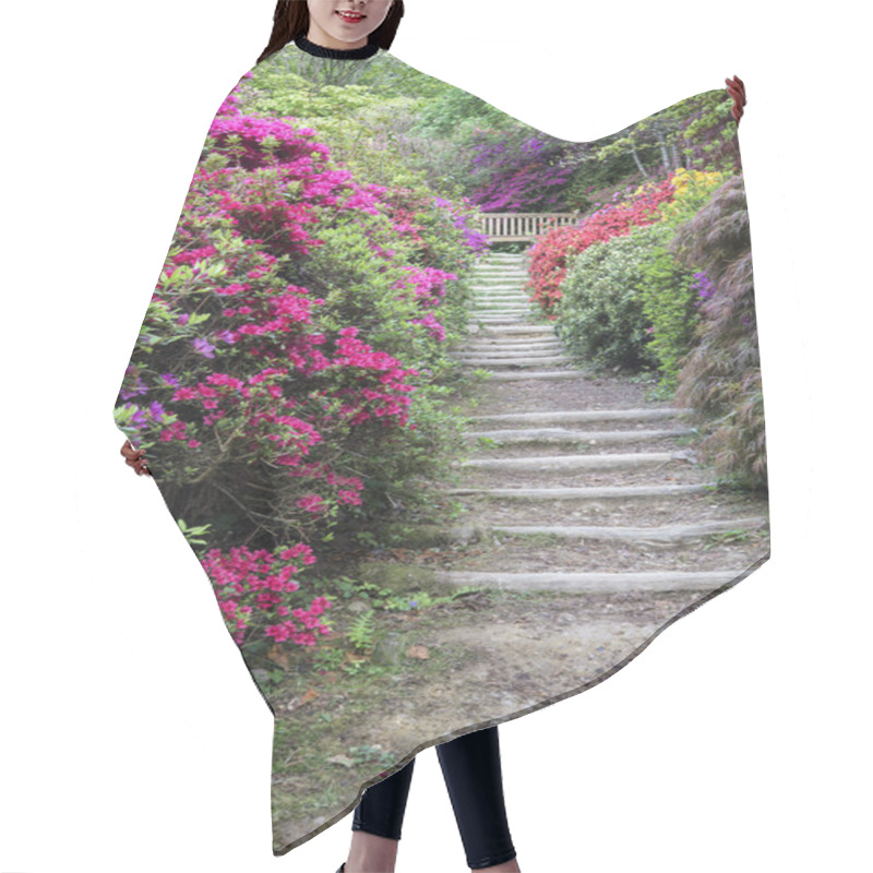 Personality  Beautiful Vibrant Landscape Image Of Footpath Border By Azalea F Hair Cutting Cape