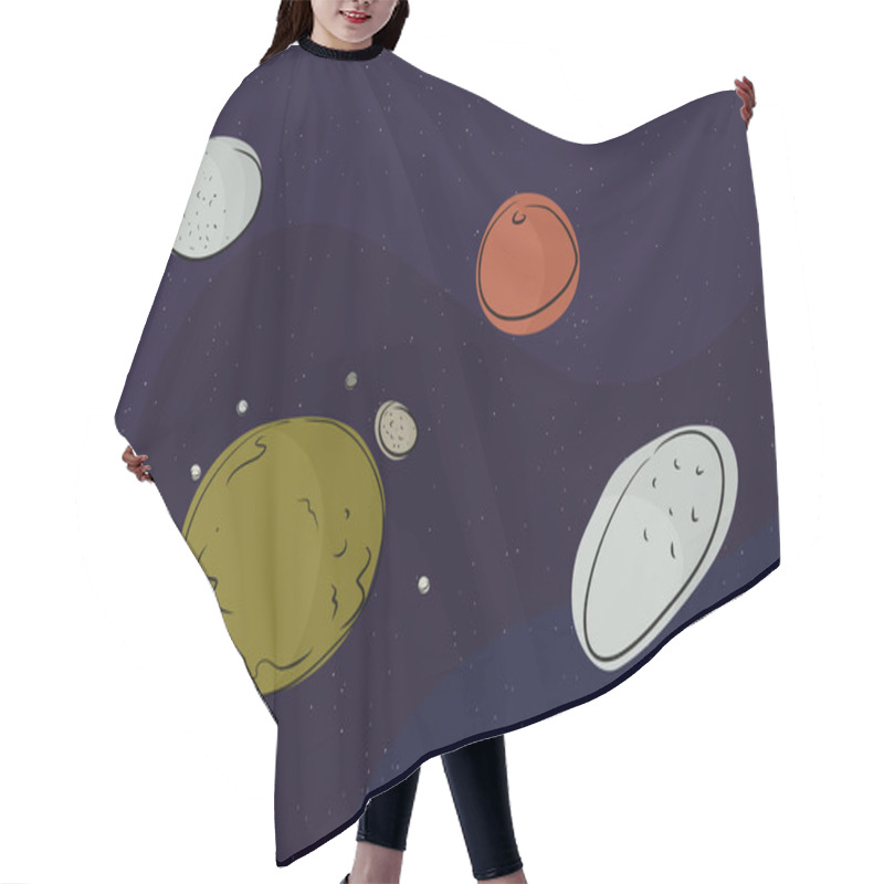 Personality  Pluto And Other Dwarf Planets Hair Cutting Cape