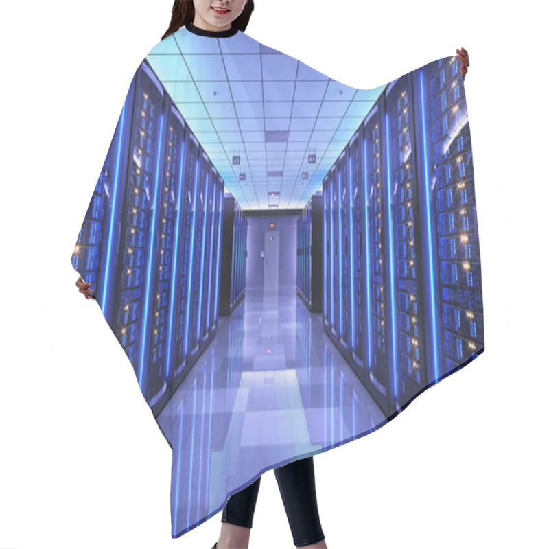 Personality  Server Racks In Server Room Data Center Hair Cutting Cape