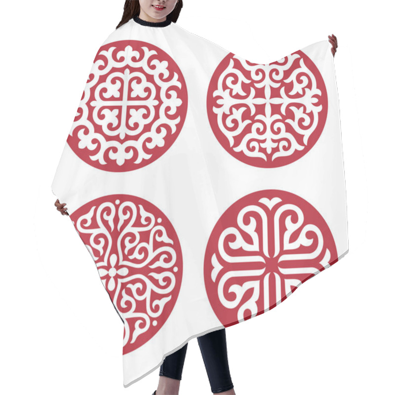 Personality  Traditional Ornament Of Asian Nomads Hair Cutting Cape