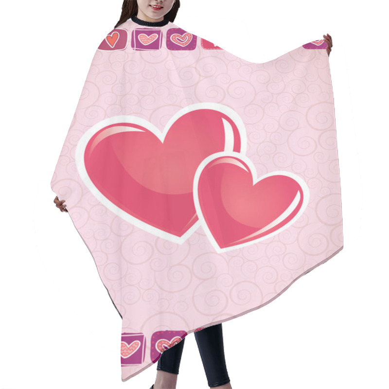 Personality  Love Card Hair Cutting Cape