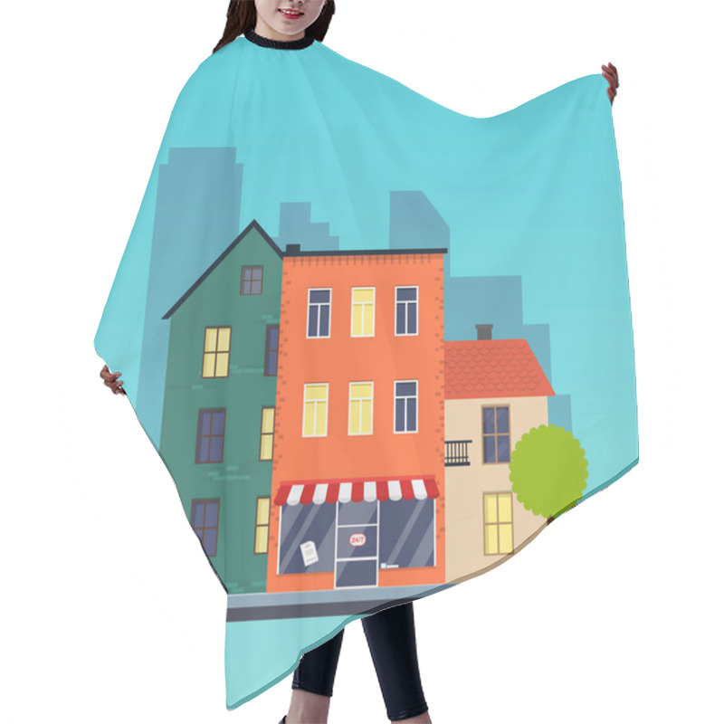 Personality  Cartoon City Set  Hair Cutting Cape