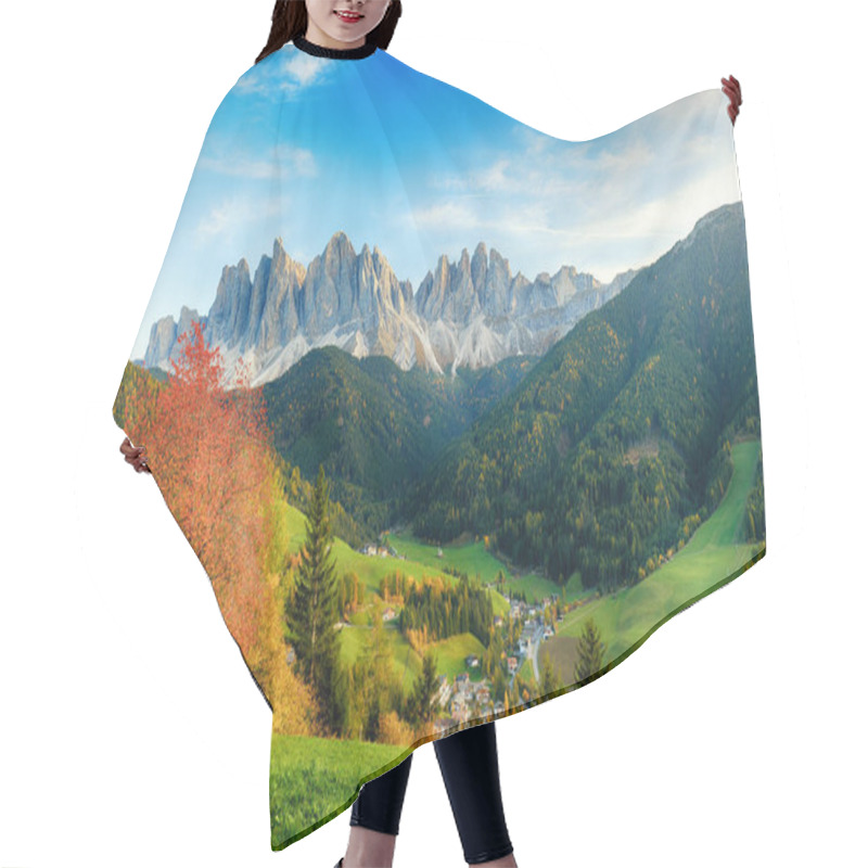 Personality  Beautiful Landscape Of Italian Dolomites - Santa Maddalena Hair Cutting Cape