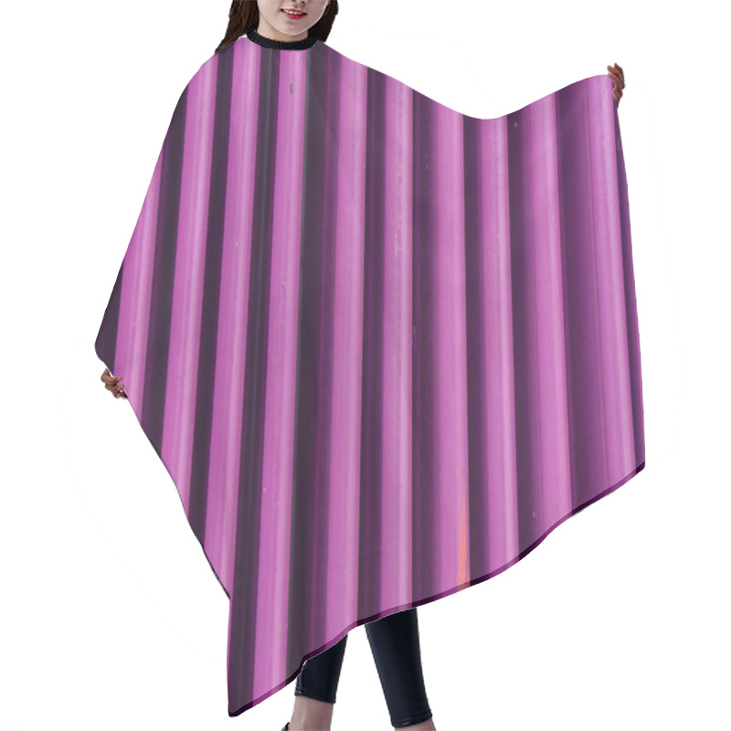 Personality  Abstract Purple Vertical Stripes Background With Light And Shadow Parts Hair Cutting Cape