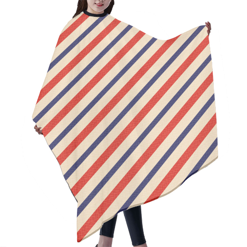 Personality  Seamless Patriotic Stripes Background Hair Cutting Cape