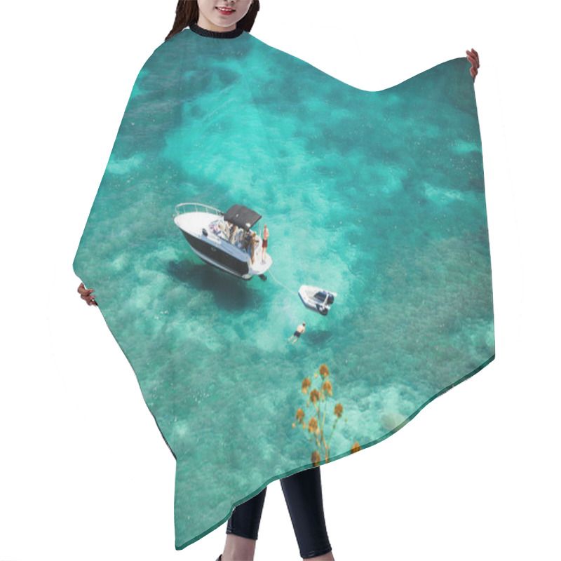 Personality  Snorkelling In Clear Ocean Hair Cutting Cape