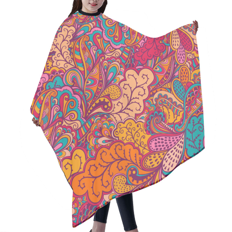 Personality  Seamless Floral Background Hair Cutting Cape