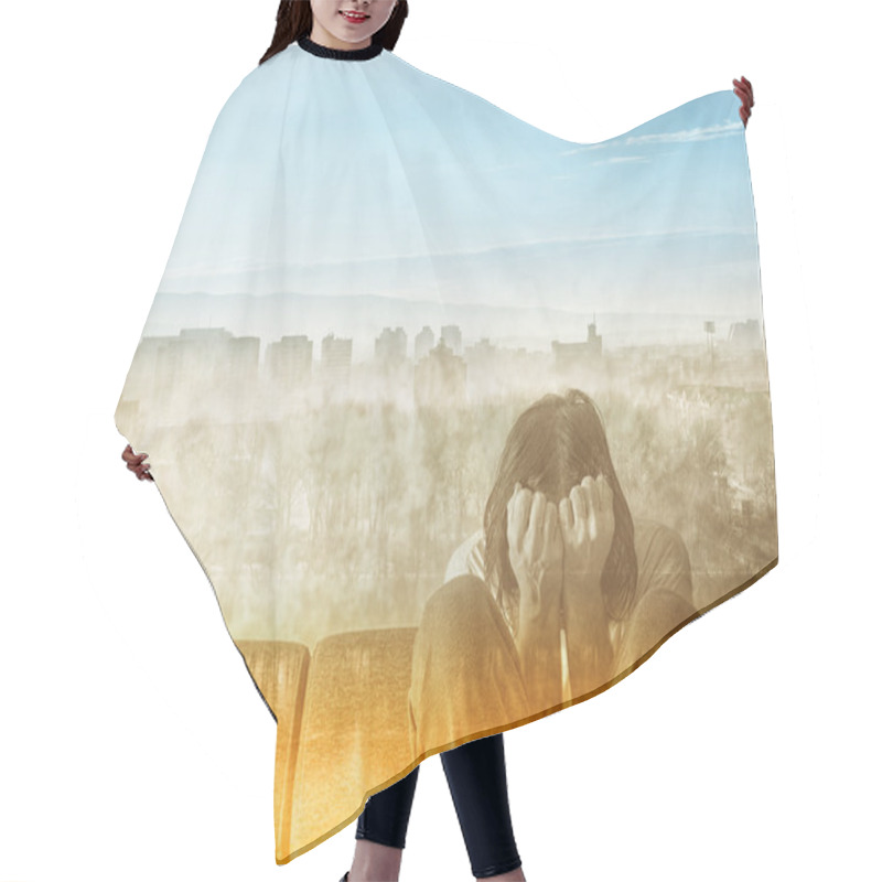 Personality  Social Alienation Concept Hair Cutting Cape